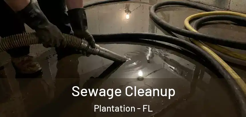  Sewage Cleanup Plantation - FL